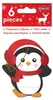 6 Geschenkanhänger - Pinguine mit Glitter Produktbild-Vorschau 1
