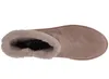A top-down view of a single brown boot with a faux fur lining, set against a white background. Produktbild-Vorschau