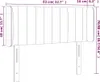 vidaXL Kopfteil mit Ohren Dunkelgrün 83x16x78/88 cm Samt Produktbild-Vorschau 7