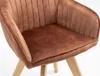 SEBA Drehstuhl Gail 180° cognac Holzfuß Buche, 2er SET Produktbild-Vorschau 9