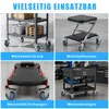 4 Stück M12 Gewinde Lenkrollen mit Bremse 135mm/5 Zoll 35mm Produktbild-Vorschau 6