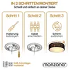 MONZANA® Plafonnier Ciel étoilé Rond Ø 38cm Abat-jour Tissu Voir les images du produit 3