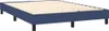 vidaXL Boxspringbettgestell Blau 140x200 cm Stoff Produktbild-Vorschau 3