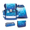 Belmil Classy ergonomisches Schulranzen-Set 4-teilig "Dolphins" mit Brustgurt Produktbild-Vorschau