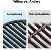 Wiltec 2x żeliwny ruszt do grilla 46,7 x 22,8 x 0,9 cm, Podgląd zdjęcia produktu 6
