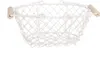 Clayre & Eef Aufbewahrungskorb 20x15x9 cm Weiß Eisen Oval Produktbild-Vorschau 1