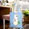 Mr. & Mrs. Panda Shopping Tasche Winzer Herz - Sky Blue - Produktbild-Vorschau 4