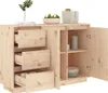 A wooden sideboard with drawers and cabinets, displayed against a white background. Anteprima dell’immagine prodotto