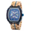 Edenhölzer Herren Holzuhr Skeleton Automatik Sal ED090-001 Produktbild-Vorschau 1