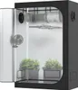 A grow tent with plants inside, showing ventilation and lighting equipment. Produktbild-Vorschau