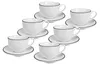 Set da 6 pezzi - Tazza da cappuccino con piattino Alba Anteprima dell’immagine prodotto 1