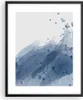 Gerahmtes Poster - Schwarzer Rahmen - Blau Weiß Hintergrund Produktbild-Vorschau 1
