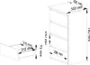 VALESTRA Kommode weiß mit 4 Schubladen, 74 cm hoch, 40 cm Produktbild-Vorschau 6