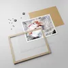 Gerahmtes Poster - Rahmen in heller Eiche - Frau Tanz Produktbild-Vorschau 4