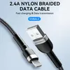 Wozinsky WNBAL2, 2 m, Lightning, USB A, Samec, Samec, Černá Náhled obrázku produktu 6