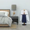 Comodino Relaxdays, con ripiano, da appoggio, per abiti Anteprima dell’immagine prodotto 5