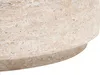 BELIANI Couchtisch Beige Travertinoptik Steinoptik Rund Produktbild-Vorschau 6