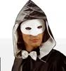 Augenmaske Phantom Maskenball-Accessoire weiss - Produktbild-Vorschau 3