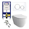 Alpenberger Wand WC Spülrandlos mit WC Sitz mit Produktbild-Vorschau 1