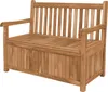 Teako Design Truhenbank Piceno aus Teakholz – Gartenbank Produktbild-Vorschau 1