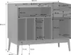 sweeek - Zweifarbiger Vintage Schallplattenschrank mit Produktbild-Vorschau 5