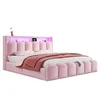 180x200 cm Polsterbett Doppelbett mit LED, USB & Typ-C, Produktbild-Vorschau 11