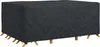 vidaXL Copridivano nero a tinta unita 280 x 204 x 106 cm Anteprima dell’immagine prodotto 3