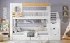 Etagenbett 90x200 cm Kinderbett Kiefer-Holz & MDF Hochbett Produktbild-Vorschau 10
