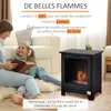 HOMCOM Cheminée bioéthanol sur Pieds brûleur 0,9 L, 3h de Voir les images du produit 3
