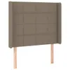 Design Möbel Boxspringbett mit Matratze & LED Taupe 90x190 Produktbild-Vorschau 7