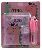 Dinosaurier Mini Notizbuch mit Stift A8 Notizheft Kinder Produktbild-Vorschau 2
