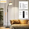 Stehlampe Wohnzimmer Schwarz LED Leselampe Dimmbar -20000 Produktbild-Vorschau 4