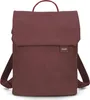 A studio shot of a burgundy backpack. Produktbild-Vorschau