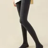 Stilvolle warme Damen Overknee Socken, Dehnbare Damen Produktbild-Vorschau 6