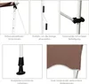 A collage of close-up images showing different features of a retractable awning. Podgląd zdjęcia produktu