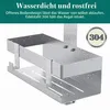 Półka do łazienki, montowana na szklanych drzwiach bez Podgląd zdjęcia produktu 4