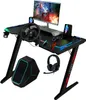 Raptor Gaming-Tisch GT100 120x60cm RGB schwarz Produktbild-Vorschau 1
