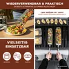 eluno Grillkorb 2er-Set mit abnehmbaren Griffen aus Produktbild-Vorschau 3