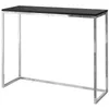 Furneo | Konsolentisch - 80 cm - Schwarz matt / Chrom matt Produktbild-Vorschau 1