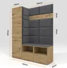 Garderoben-Set Nela II, Polstergarderobe mit zwei Produktbild-Vorschau 6