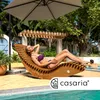 CASARIA® Chaise Longue à Bascule en Bois d'acacia certifié Voir les images du produit 2