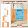 COSTWAY Deurbeveiligingshek voor honden, 74-104x76 cm hoog, Productafbeelding-voorbeeld 7