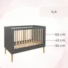 Detská Postieľka Ila Z Bukového Dreva 120x60 cm šedá - Náhľad obrázku produktu 3