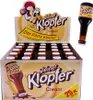A display box of small bottles of Kleiner Klopfer Cream liqueur. Produktbild-Vorschau
