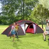 Tunnelzelt 4-6 Personen, Familienzelt 3 Räume, Campingzelt Produktbild-Vorschau 1