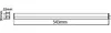 55 cm 7w Unterbauleuchte LED 230V Lichtleiste Küche Lampe Produktbild-Vorschau 6
