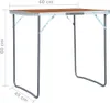 vidaXL Table de camping pliante en aluminium 60x45 cm Voir les images du produit 14