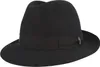 Borsalino edler Trilby Marengo aus Haarfilz mit Ripsband in blau