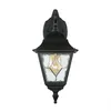 Außenwandlampe Garten Terrasse IP43 Schwarz E27 Glas Metall Produktbild-Vorschau 4