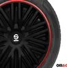 Sparco Radkappen 16 Zoll Bergamo Schwarz Rot 4tlg Produktbild-Vorschau 8